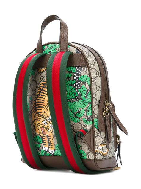 gucci tiger pearl backpack|Gucci tiger print nylon backpack.